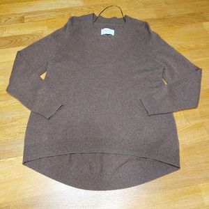 Part Two Elenna Wool Blend Pullover  Size XS Classic Earthy Neutral Boxy Fit